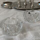 Old serving for boiled eggs with 4 metal cockroaches