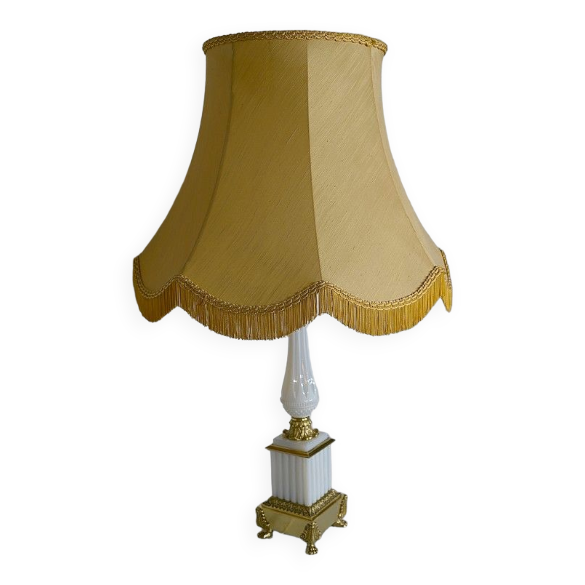 Lamp in Opline and Bronze, Louis XVI style – 1950