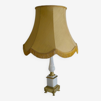 Lamp in Opline and Bronze, Louis XVI style – 1950