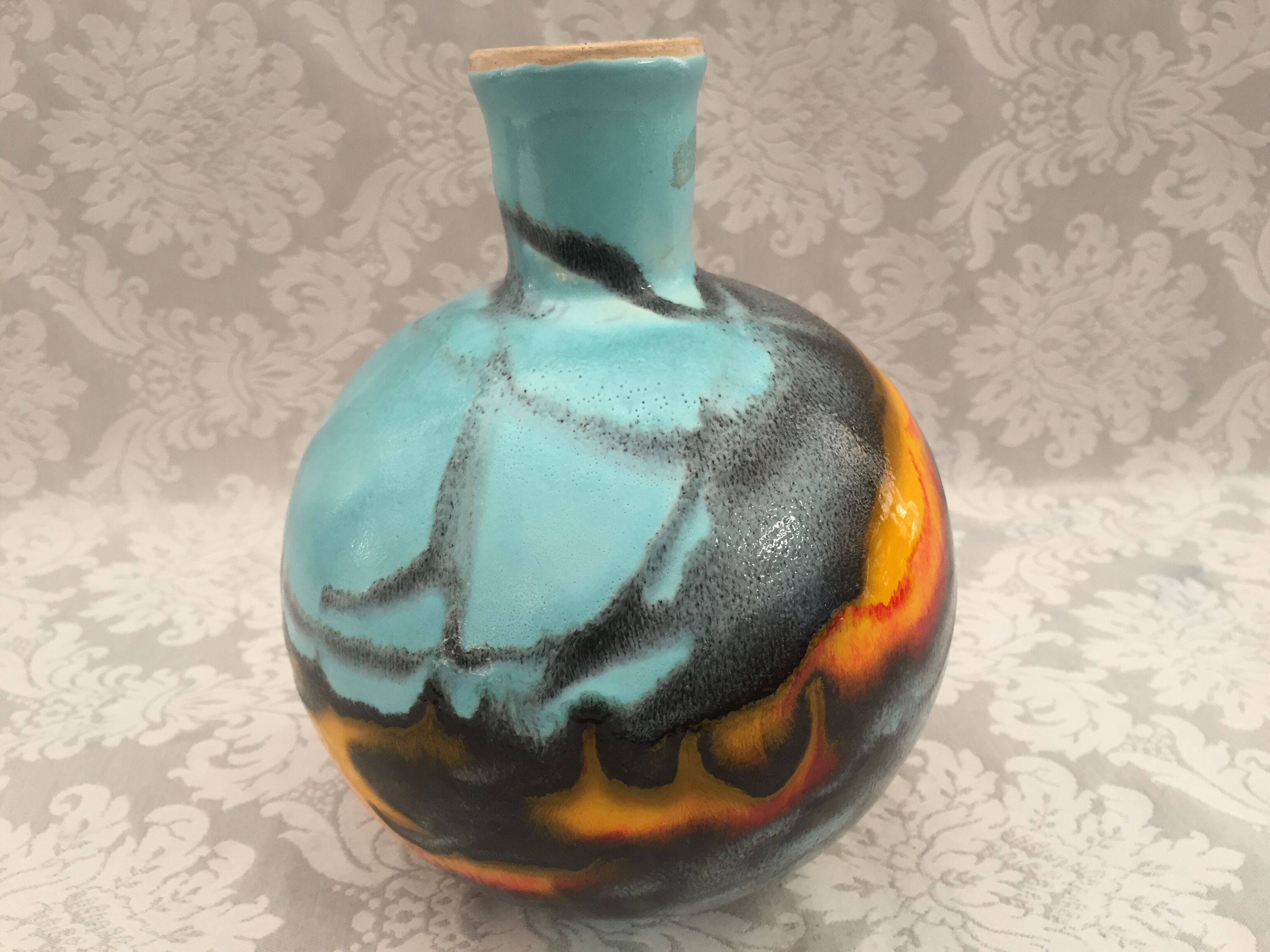 Vase atypical ball original Harro Berger Vienne