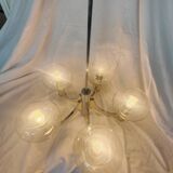 5-branched chandelier by Sciolari, Italy, space age, 1970