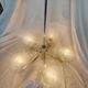 5-branched chandelier by Sciolari, Italy, space age, 1970