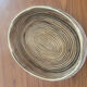 Rattan and Italian brass dish from the 70s