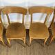 4 chaises bistrot en bois courbé - style baumann