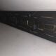 School coat rack with patinated black wooden labels 0