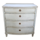 Commode en bois peint en gris-vert de style Louis XVI, années 1790