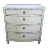 Commode en bois peint en gris-vert de style Louis XVI, années 1790