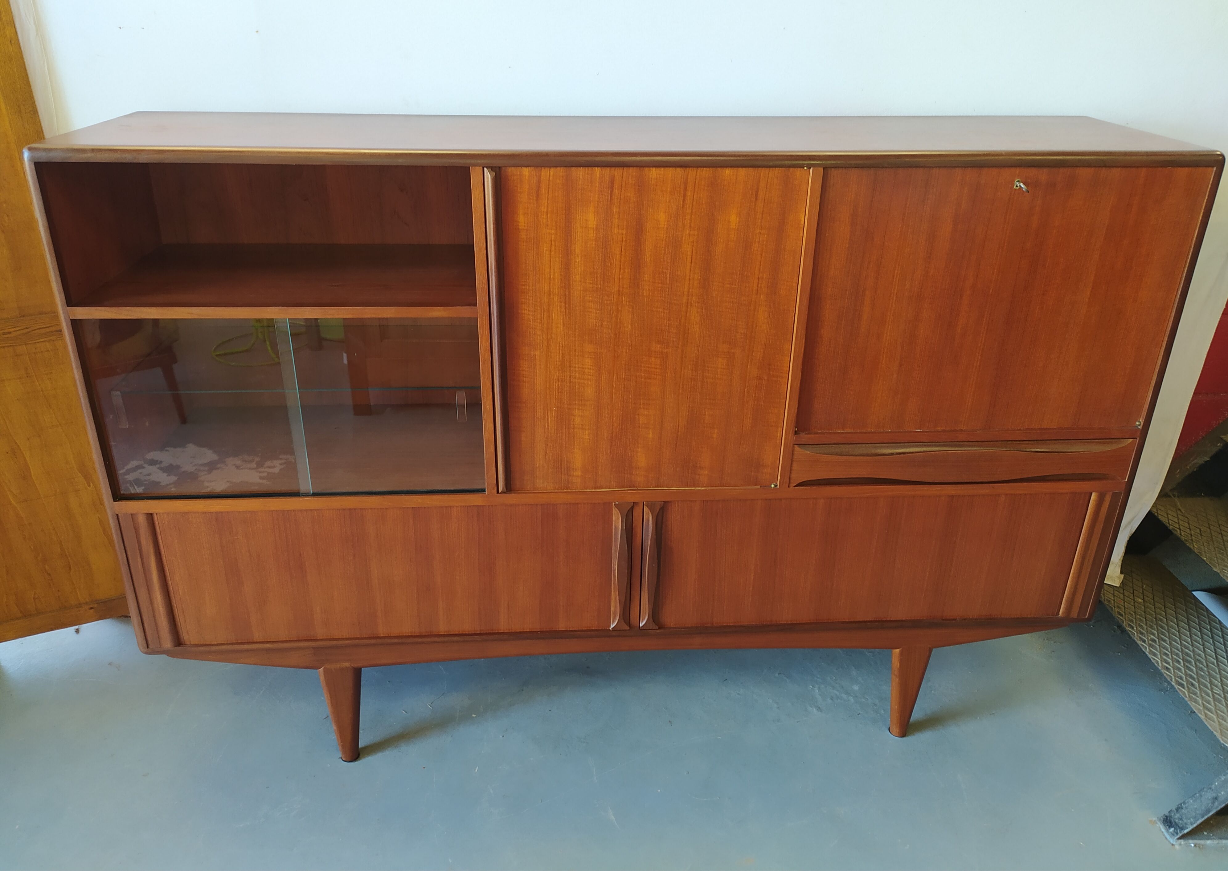 Massive teak sideboard