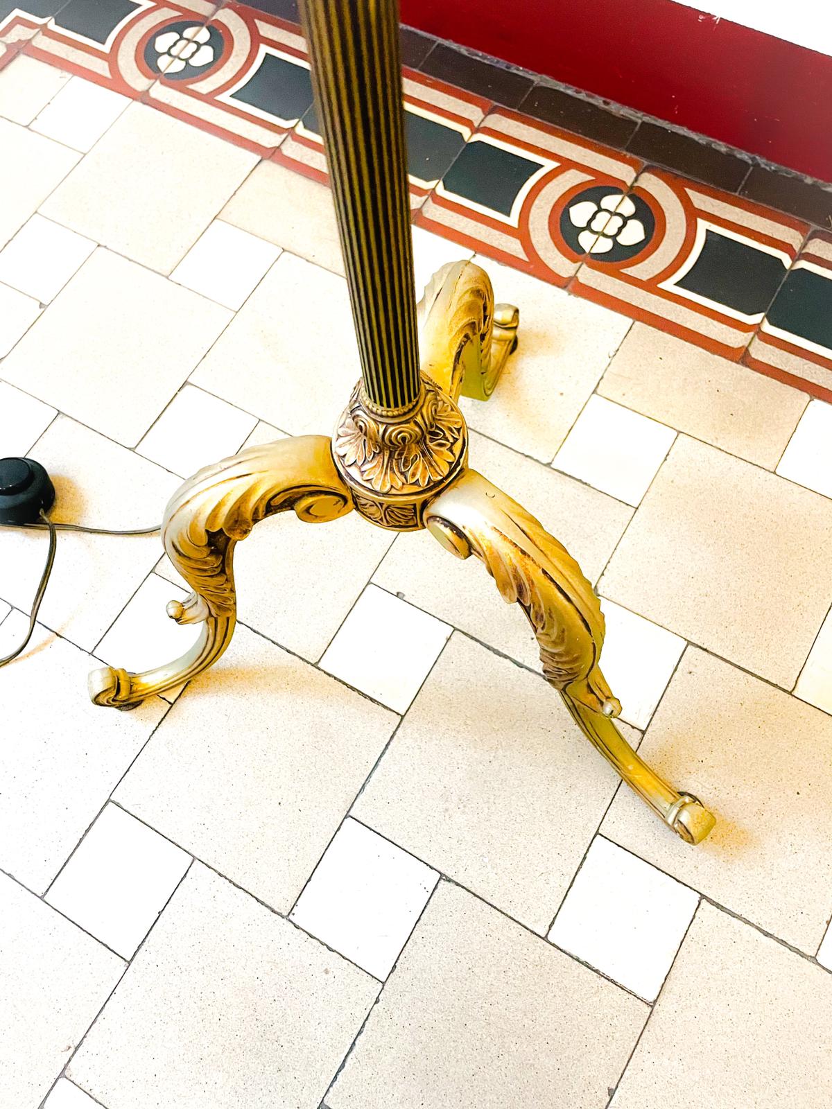 Louis XV vintage bronze lamppost