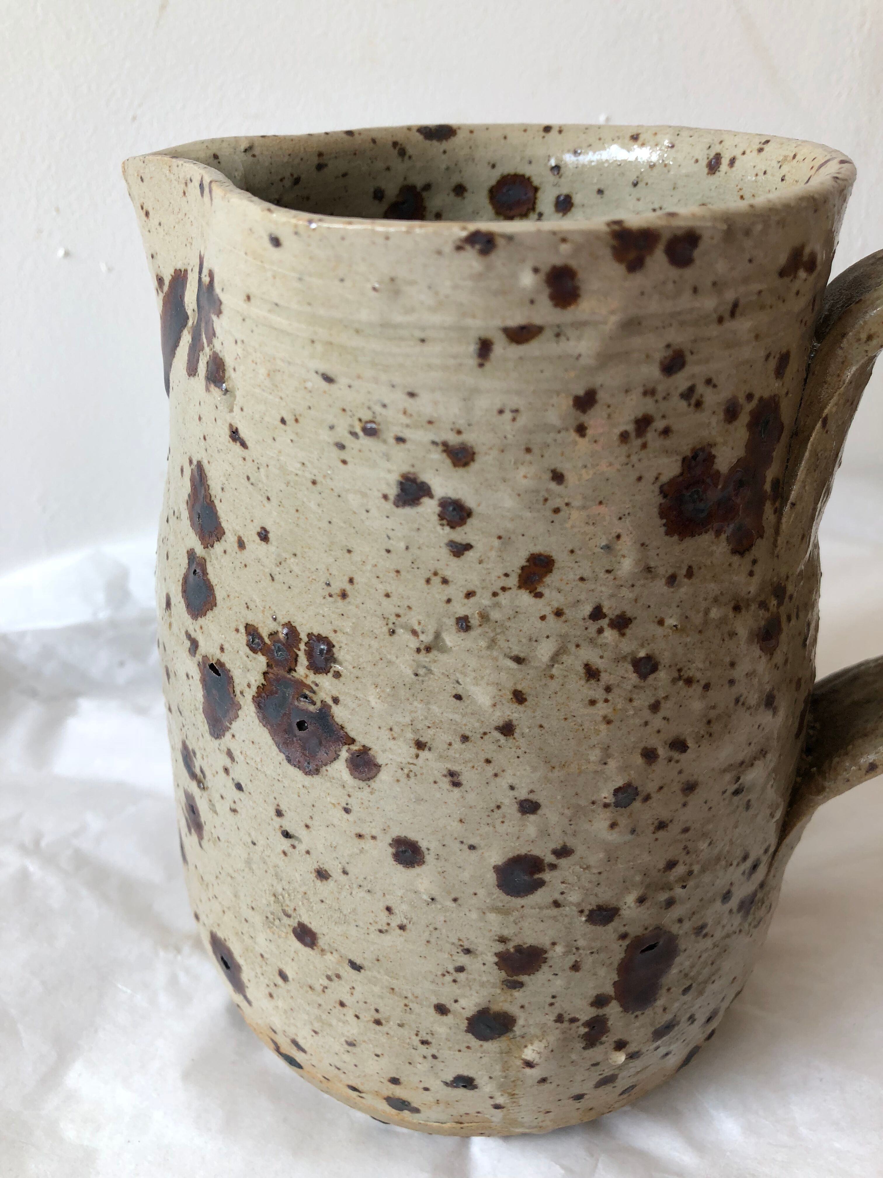 Vintage stoneware pitcher