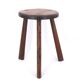 Wooden tripod stool, saber legs, popular art from the 50s