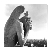 Silver photo print baryté Gargouille Notre dame de Paris. Format 40cmx40cm