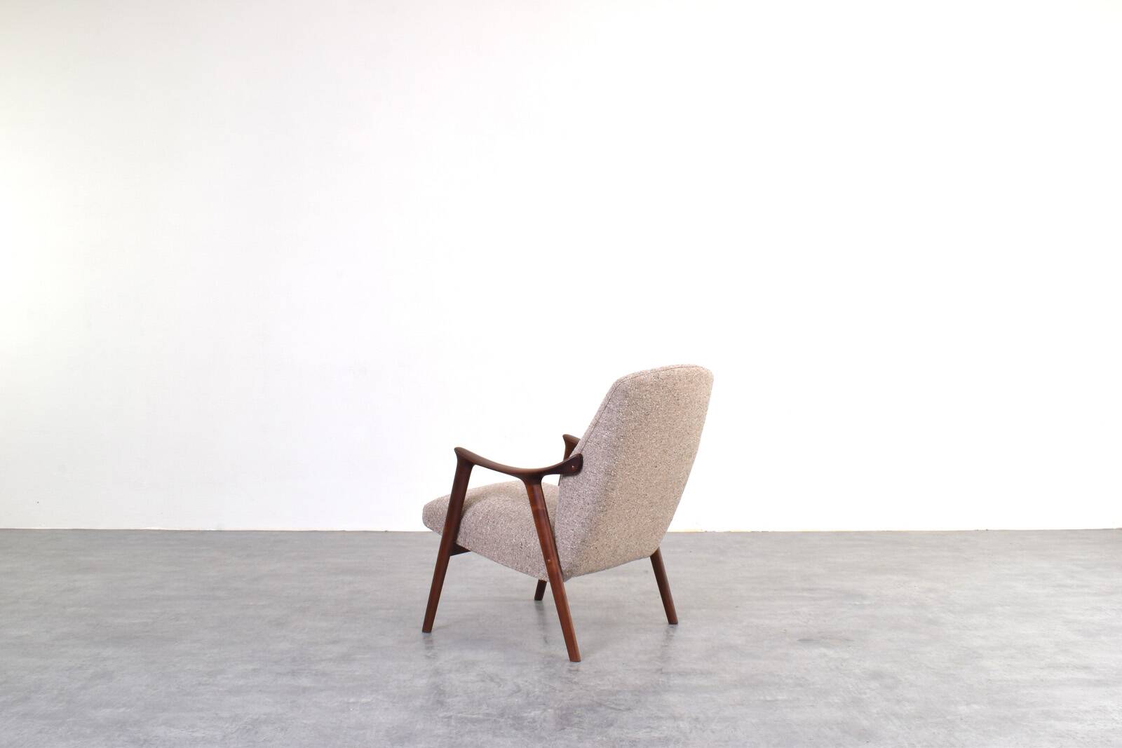 Mid-Century „Tenor” Teak & Boucle Armchair from Møre Lenestolfabrikk, 1960s