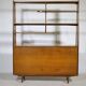 Mid-Century Highboard with Kidney Shaped Shelf in Teak, 1960s
