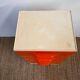Prisunic orange chest of drawers 1970