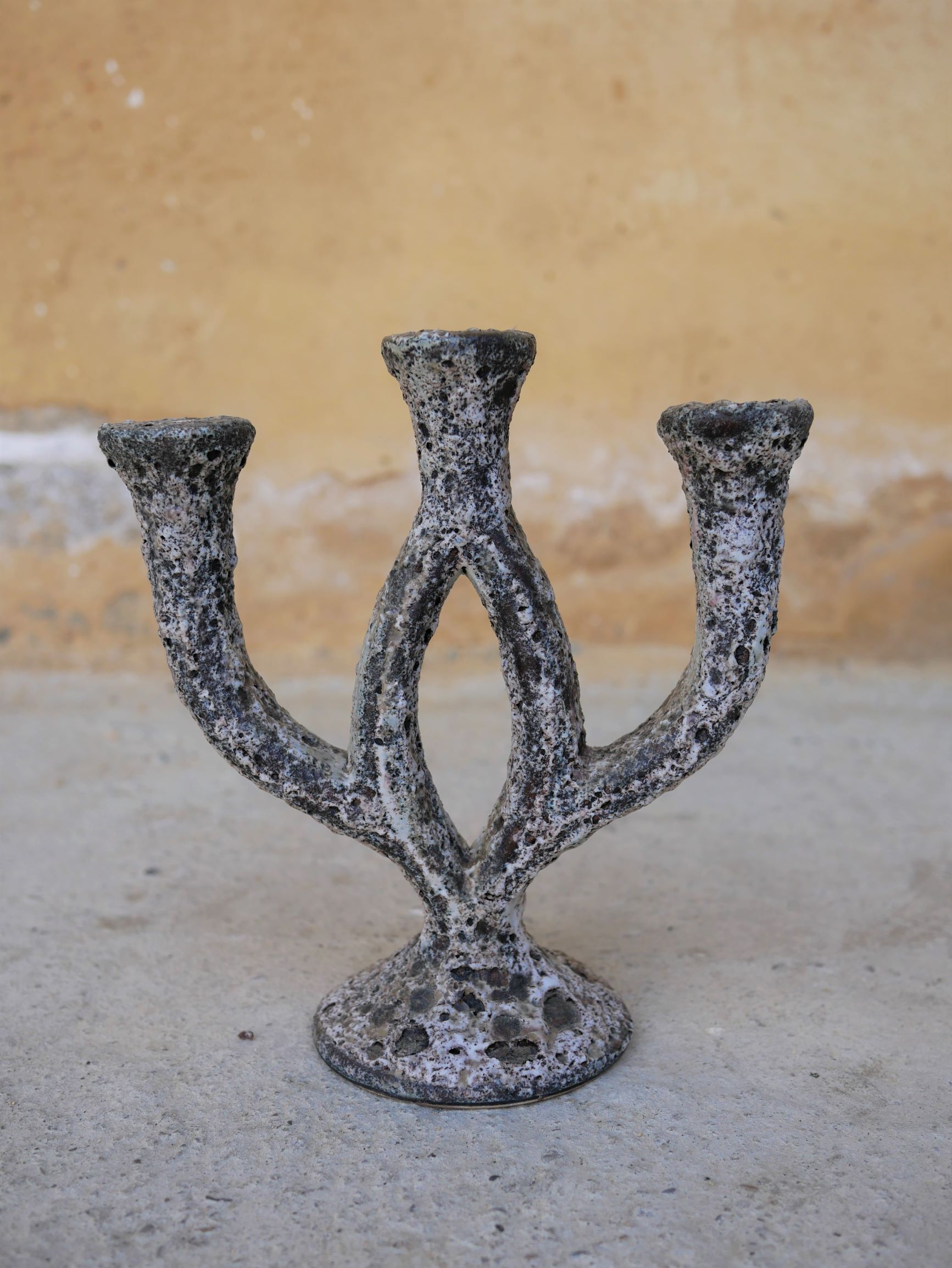 Vintage ceramic candlestick