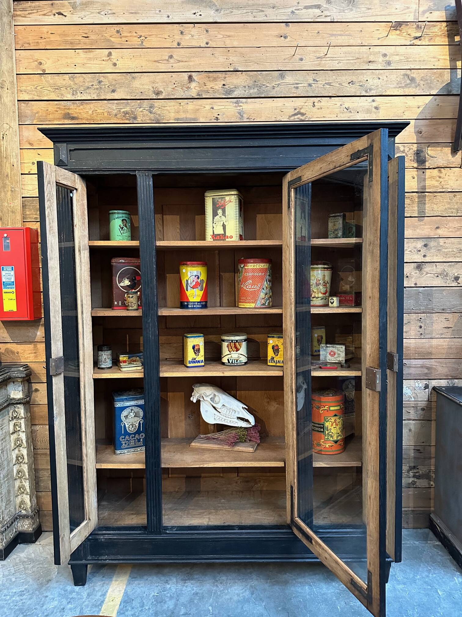 Vitrine en chêne début XXème | Selency