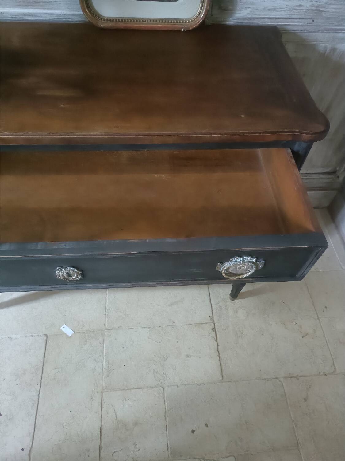 Commode style louis 16 noire