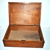 Old walnut box - jewelry or game box 27x19x8