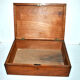Old walnut box - jewelry or game box 27x19x8