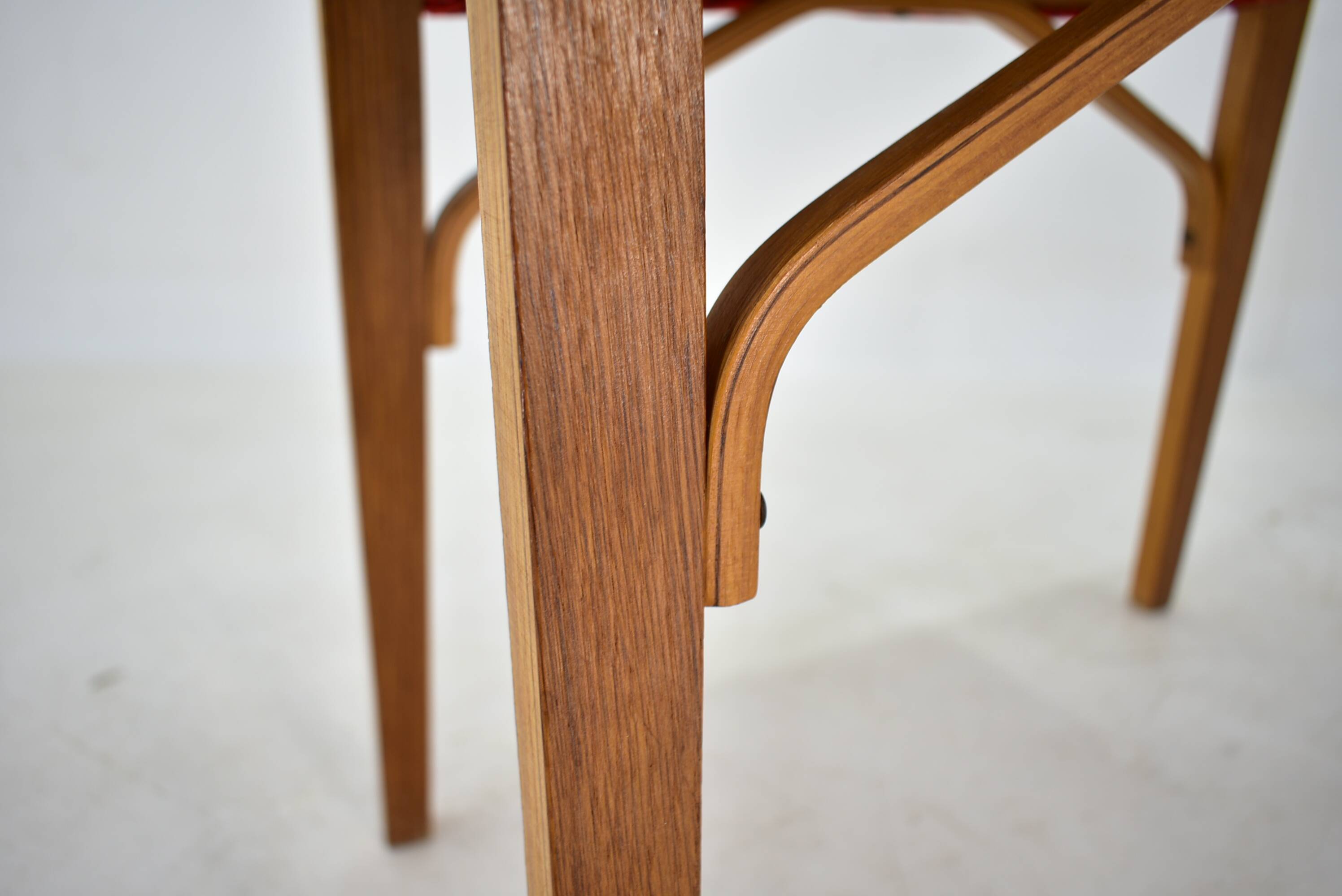 1960s Ludvik Volak beech stools by Drevopodnik Holesov, Czechoslovakia