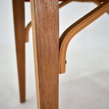 1960s Ludvik Volak beech stools by Drevopodnik Holesov, Czechoslovakia