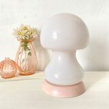 Vintage pink mushroom lamp