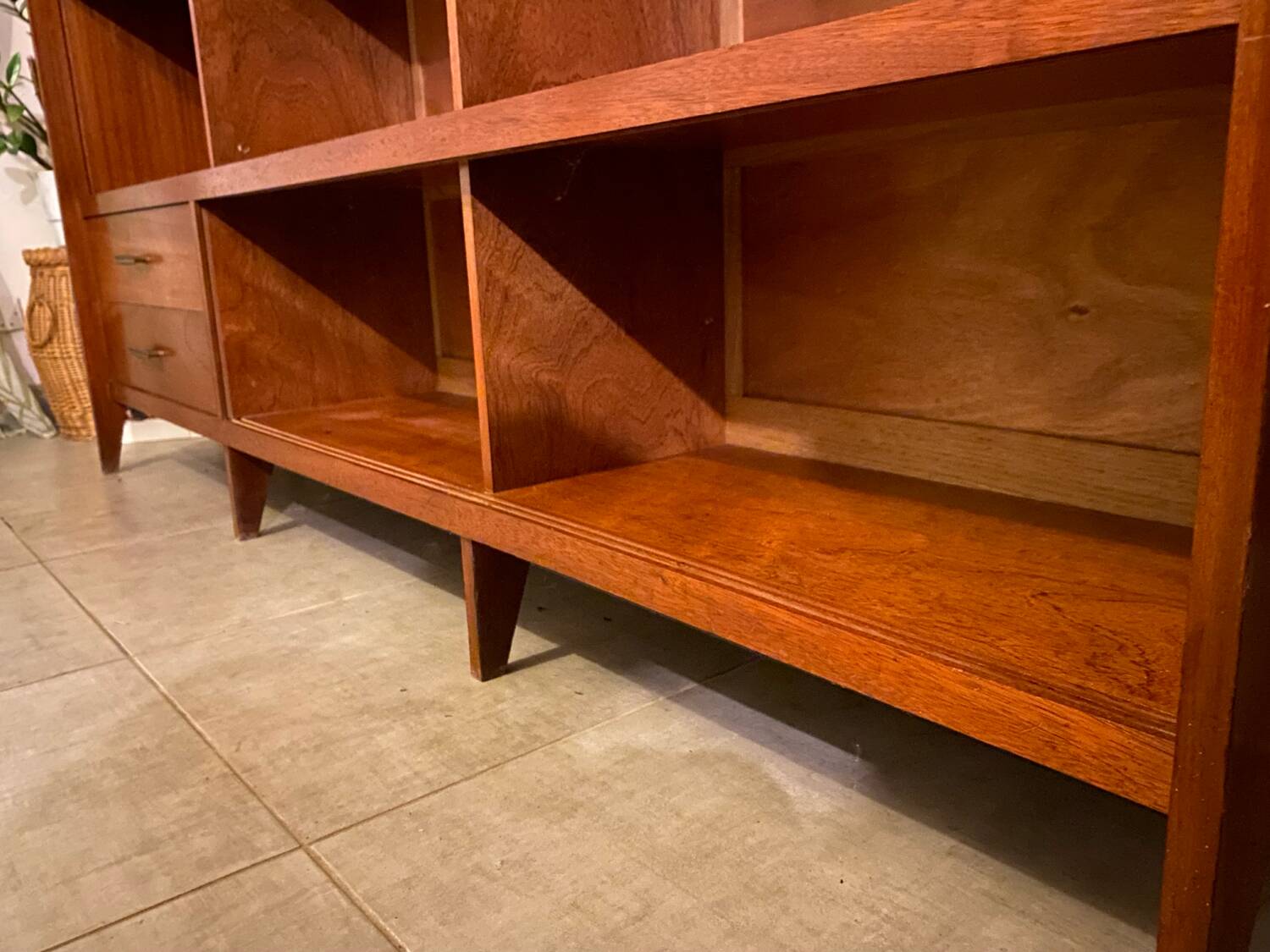 Vintage teak bookcase