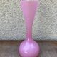 Former opaline rose col corolle vintage 70s vase