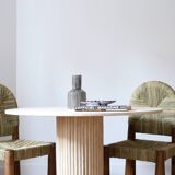 Travertine high table - 100 cm