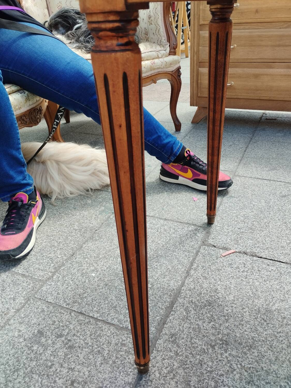 Old Louis XVI style flat desk