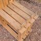 Pair of vintage pine "staircase" bookcase shelves - 1970s