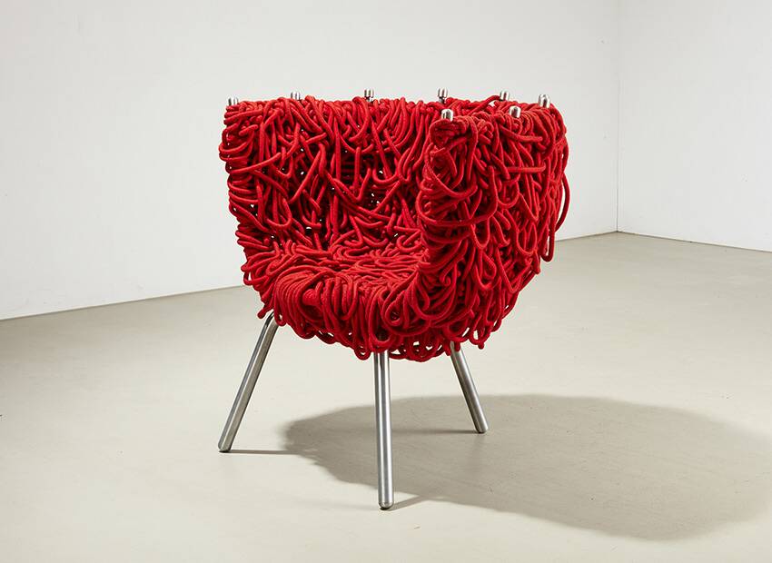 Fernando & Humberto Campana Vermelha Lounge Chair for Edra 1993/1998