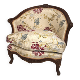 Corner armchair in carved beech, stamped jean avisse, 18th century
