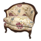 Corner armchair in carved beech, stamped jean avisse, 18th century