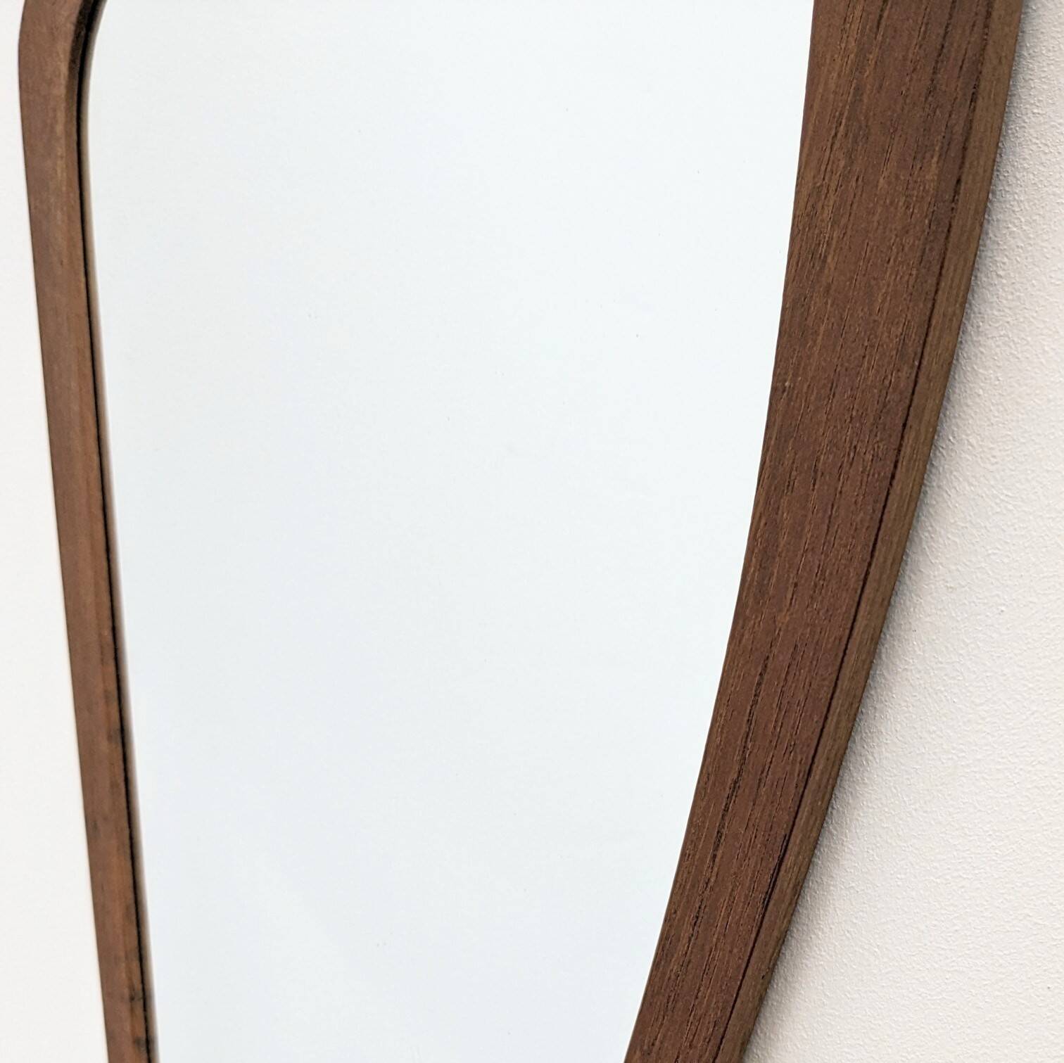 Vintage teak mirror