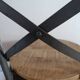 Bistro chair in wood and metal