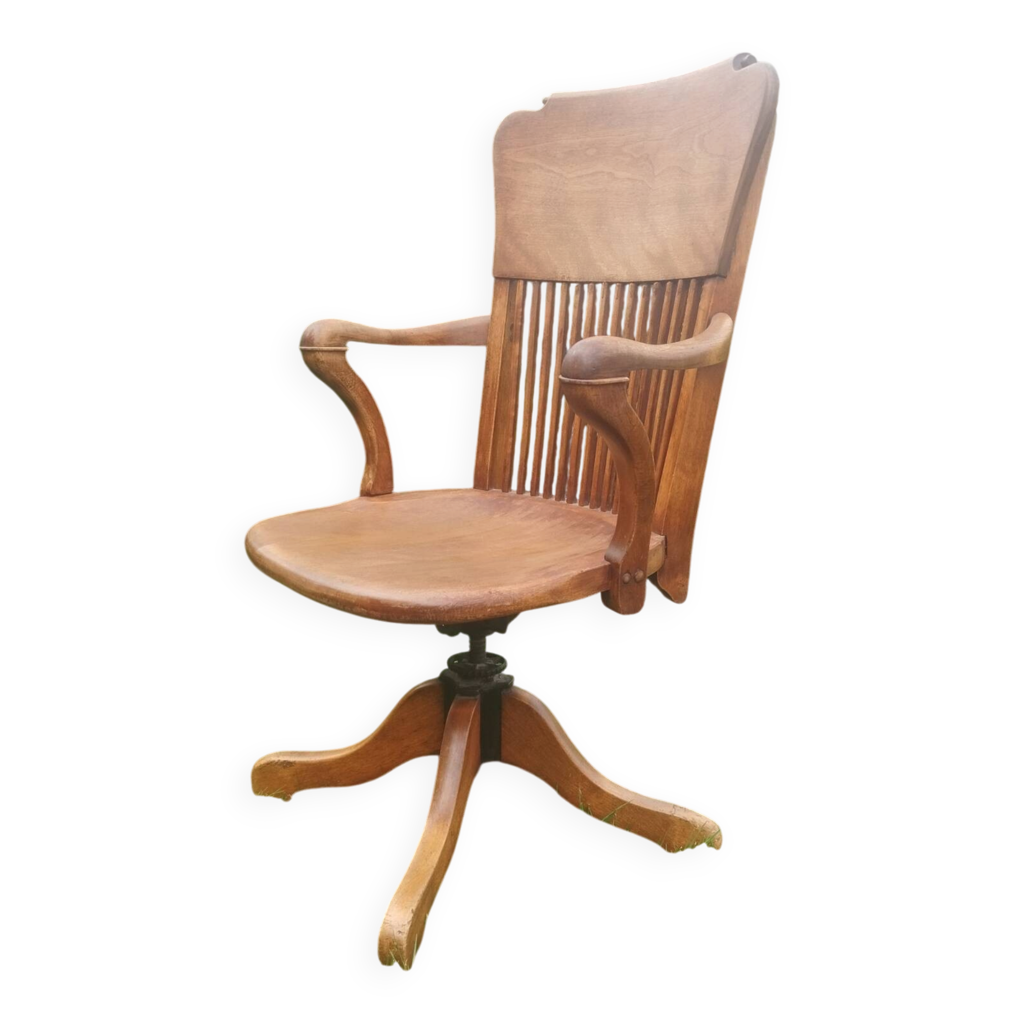 Fauteuil de bureau américain ancien vintage