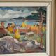 Swedish Oil On Panel "Autumn landscape" by J. Woxberg
