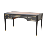 Louis XVI office restyled black and gold