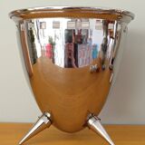 Silver metal wine cooler