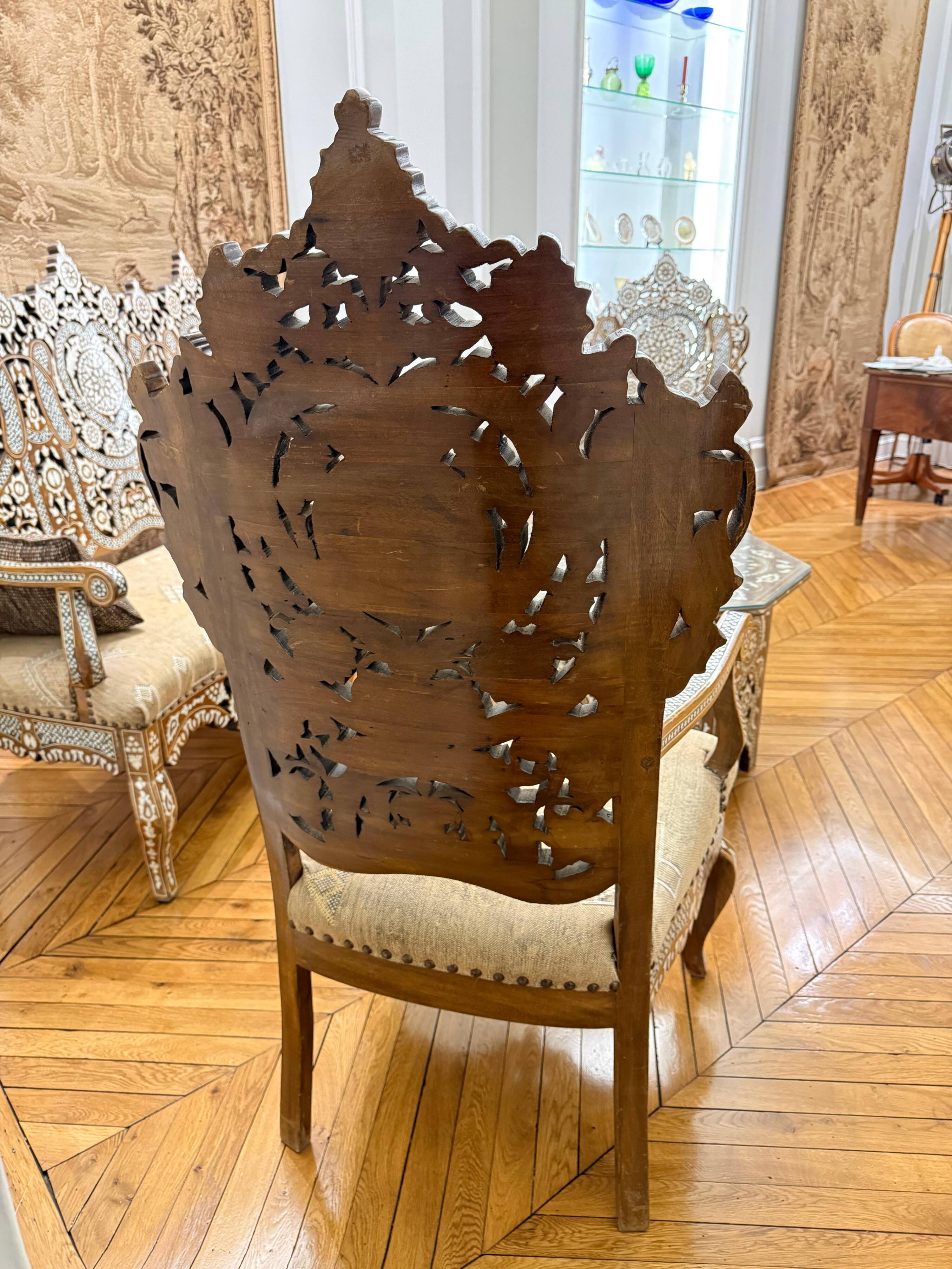 Oriental salon in marquetry