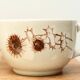 Set of 4 chocolate cups or tea Sarreguemines Les Chardons, 70s