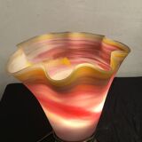Vase lamp in glass paste and bronze signed Florea SILVIU