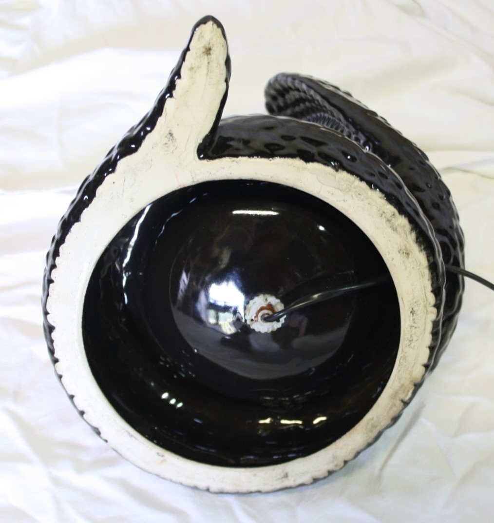 Vintage cobra snake lamp