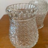 Set of 3 worked glass tulips