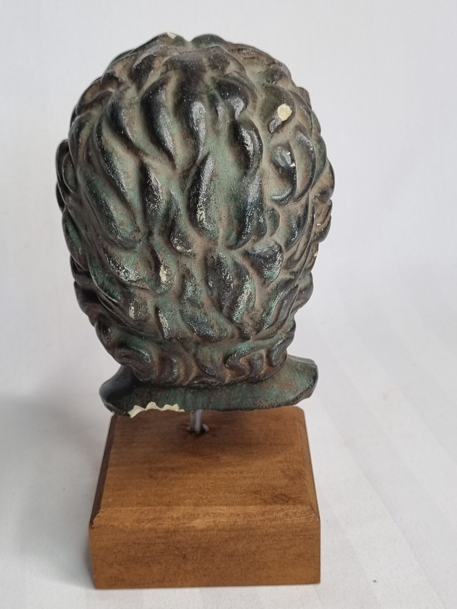 Bust of Alexander the Great in plaster in imitation of bronze
