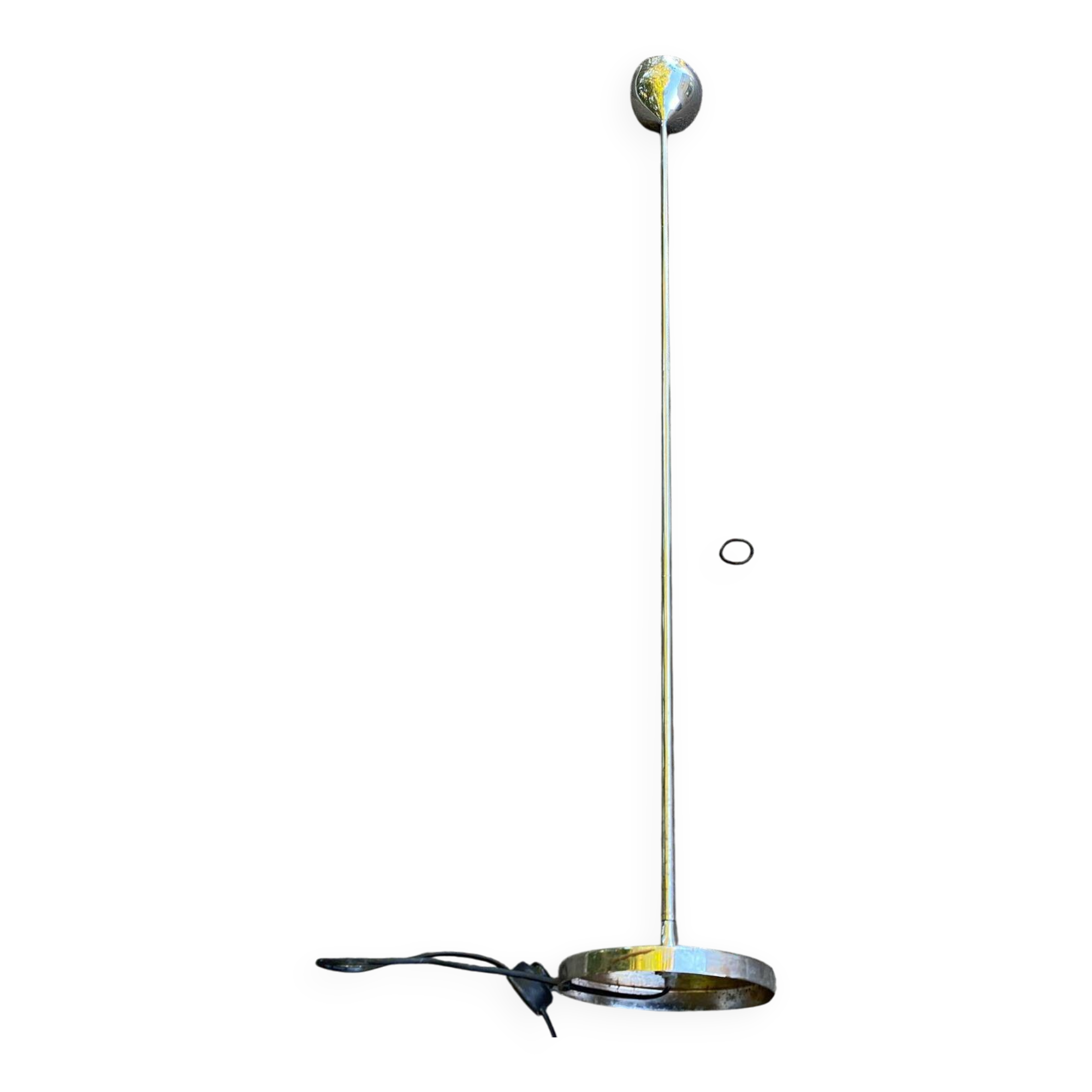 Vintage Chrome Floor Lamp in the Style of Reggiani Guzzini 1970s/80s