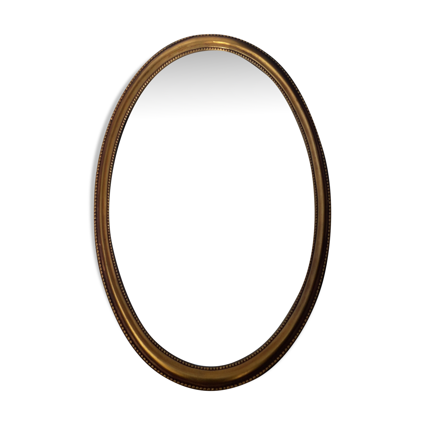 Gilded plaster mirror 55 x 35 cm