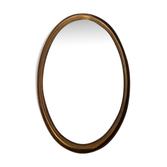 Gilded plaster mirror 55 x 35 cm